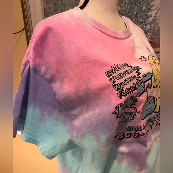 Bean Goods Dachshund Tie-Dyed Tee perfect for Easter and Spring/Summer size XL - Picture 8 of 11